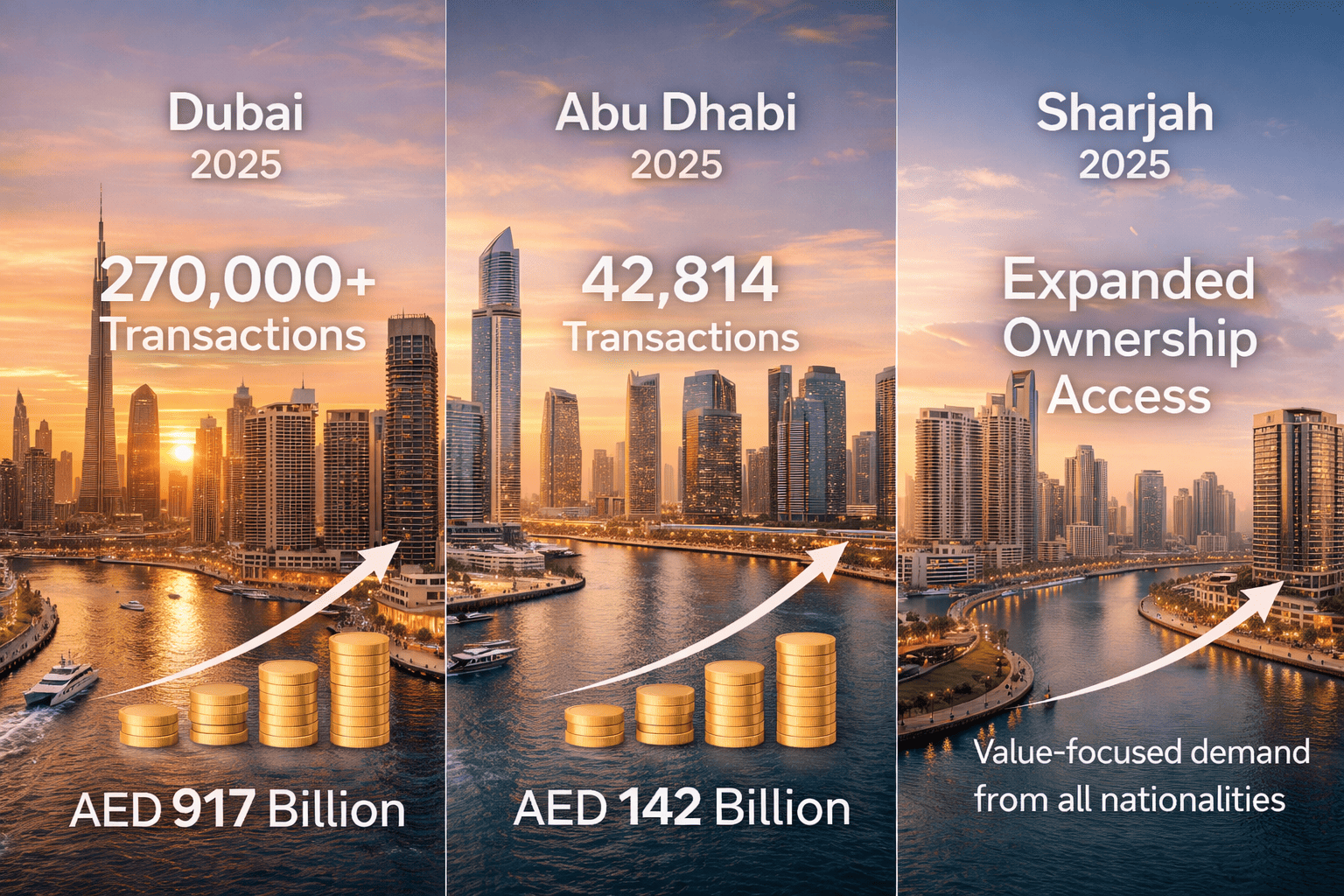 Dubai and Abu Dhabi skyline comparison